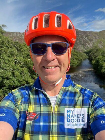 Gordon Wilson is taking part in the 700-mile challenge supporting the My Name'5 Doddie Foundation