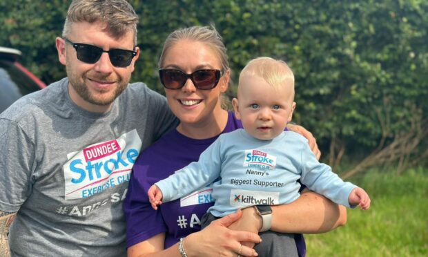 Brodie Bissett with dad Shaun and mum Zara McKenzie. Image: Zara McKenzie.