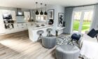The kitchen area of the showhome at Strathmartine Park