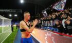 Killian Phillips salutes Crystal Palace fans at Selhurst Park after losing the U/21 Premier League International Cup to PSV. Image: Shutterstock.