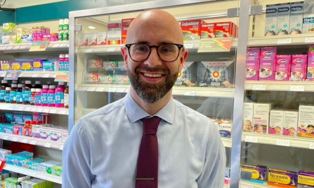 Alan Gallagher, the new owners of the former Lloyds Pharmacy in Barnhill in Dundee. Image: Gallagher Pharmacy