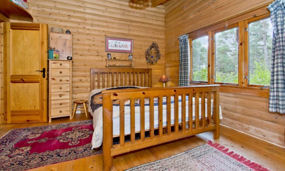 Bedroom in Norwood Lodge near Kirkmichael.