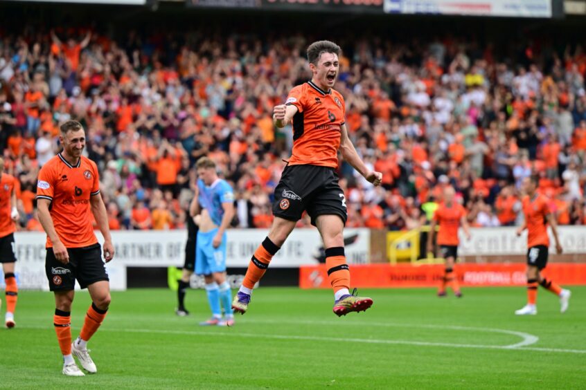 Declan Glass made it 3-0 for Dundee United.