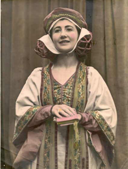 Jenny Rattray in an early Broughty production