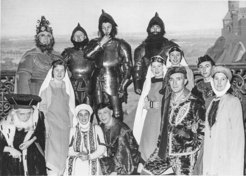 Syd Smith played King Gama (bottom left) in the 1959 production of Princess Ida,