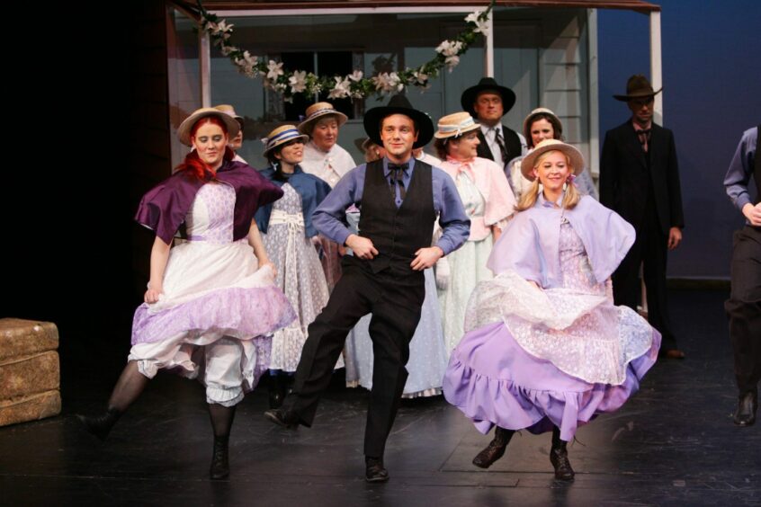 The Broughty Ferry Amateur Operatic Society get their steps in for Oklahoma! 
