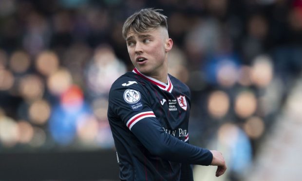 Ethan Ross in action for Raith Rovers.