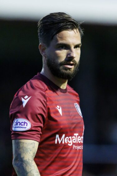 Keaghan Jacobs of Arbroath FC.