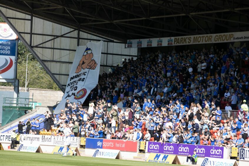 St Johnstone fans during the recent game against Dundee.