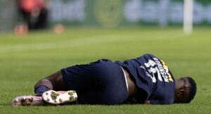 Zach Robinson is Dundee doubt after ‘blatant foul’ before Celtic goal ‘left him on treatment table since’