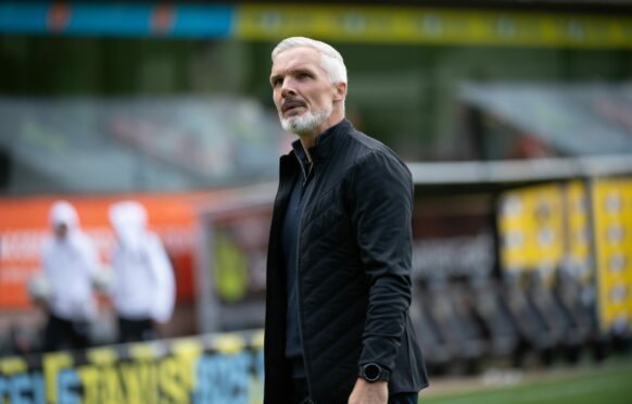 Dundee United boss Jim Goodwin after the 1-1 draw with Morton.