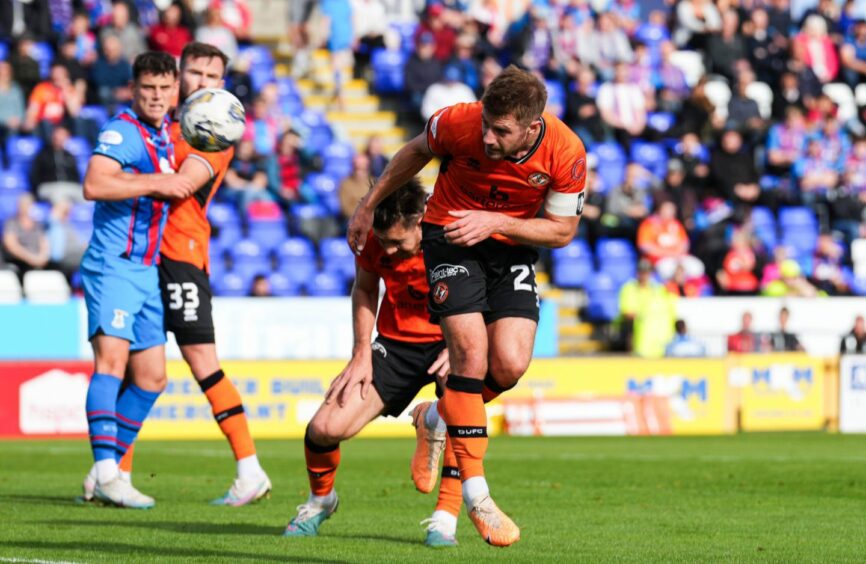 Ross Docherty in action for Dundee United against Inverness
