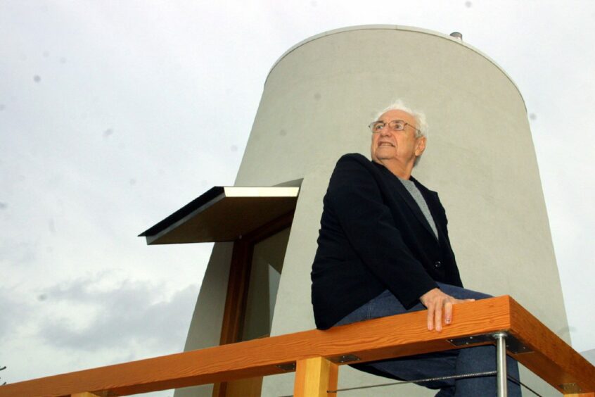 Architect Frank Gehry at the opening of Maggie's Dundee on September 25 2003.