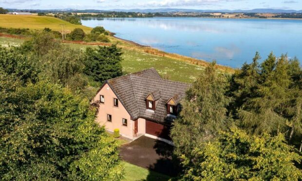 Rossmere Lodge with views across the Montrose Basin