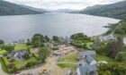 The home is under construction on a prime site overlooking Loch Tay. Image: Irving Geddes