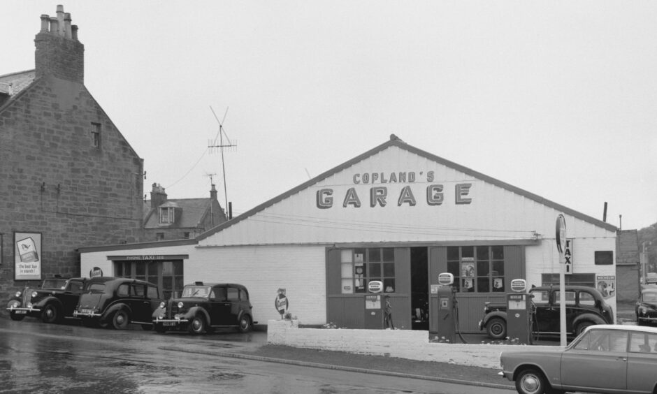 Copland's Garage in Arbroath in the 1960s. Image: Supplied.