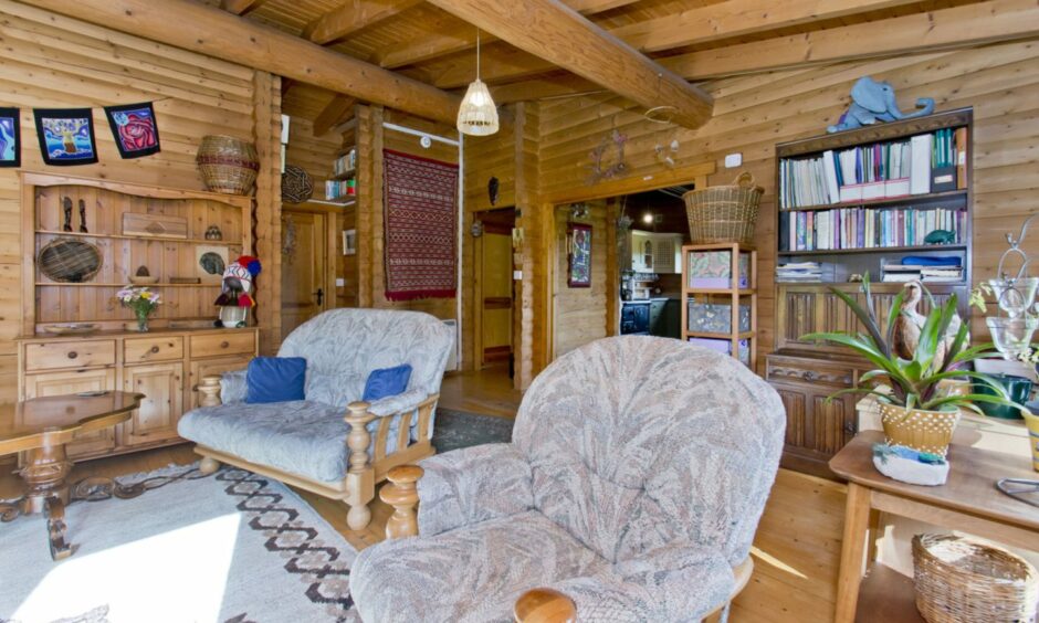 Living room in Norwood Lodge near Kirkmichael.