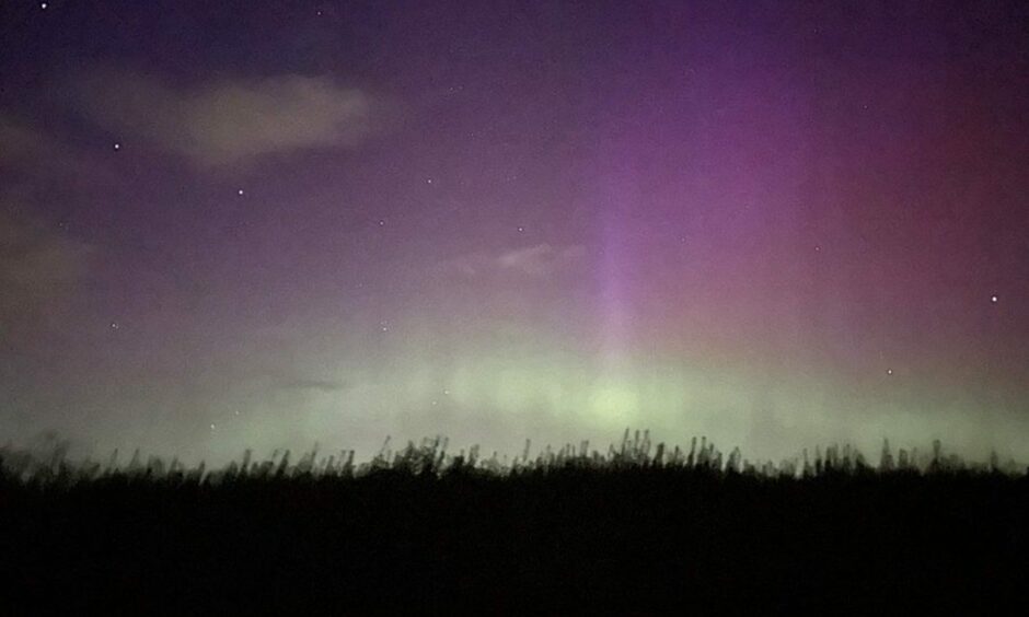 Northern Lights in Leven, Fife.