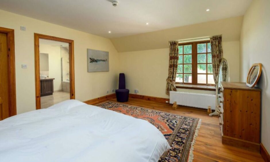 Bedroom two in Old Mill House, Errol.