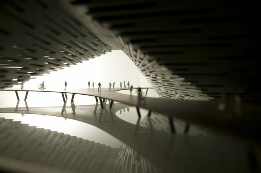 V&amp;A Dundee concept model archway.