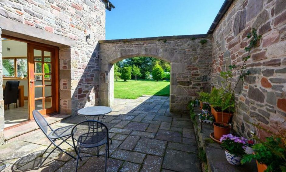 Courtyard of Old Mill House, Errol.