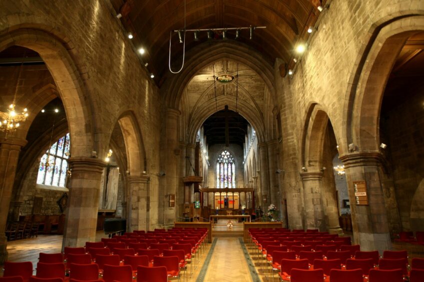 The inside of St John's Kirk in Perth 