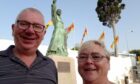 Trish Ewan with partner Donald Dinnie on holiday. Image supplied by family.