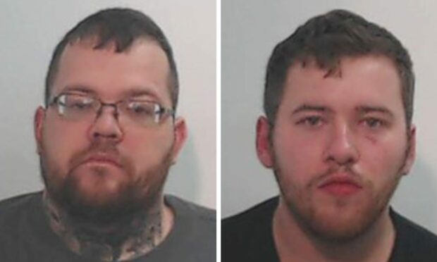 £1.2 million Dundee drug dealers David Pringle and Richard Spalding. Image: Police Scotland.