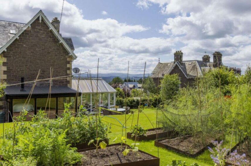 Garden at Yorkhill in Crieff.