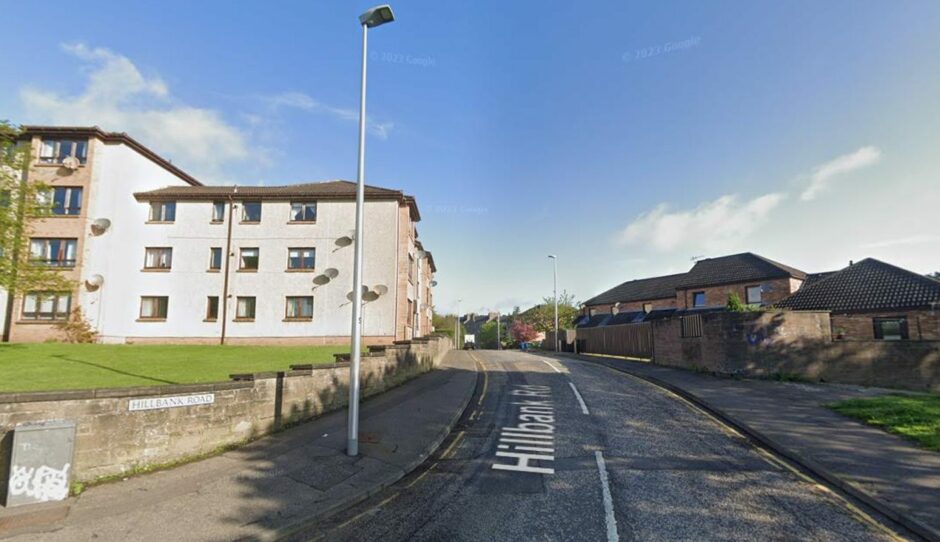 The Dundee assault and robbery took place on Hillbank Road