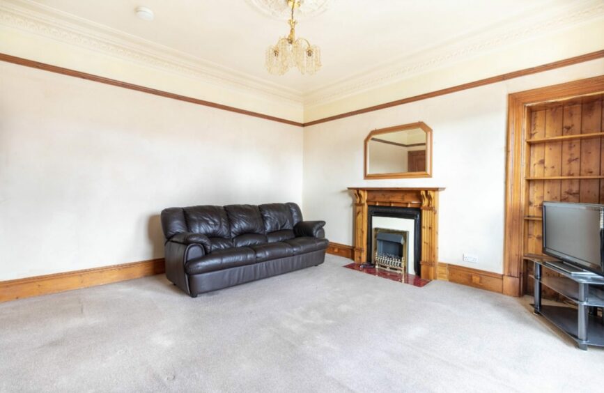 A second view of the living room of the flat above the Park Bar in Brechin