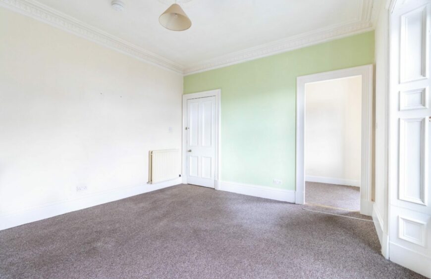 The second bedroom and the box room of the flat above the Park Bar in Brechin