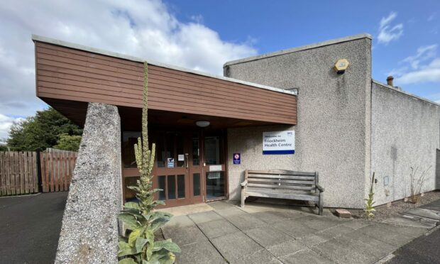 Friockheim health centre lies empty. Image: Graham Brown/DC Thomson