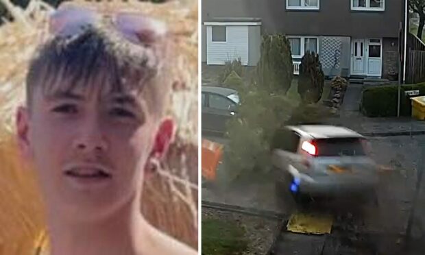 Jason Ward's 'path of destruction' in Fife was caught on video.