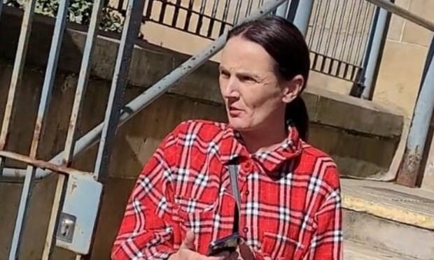 Petrol thief Jennifer Jarrett at Dundee Sheriff Court.