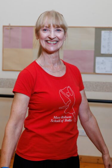 Mary Robson runs the ballet school which includes the Silver Swan classes.