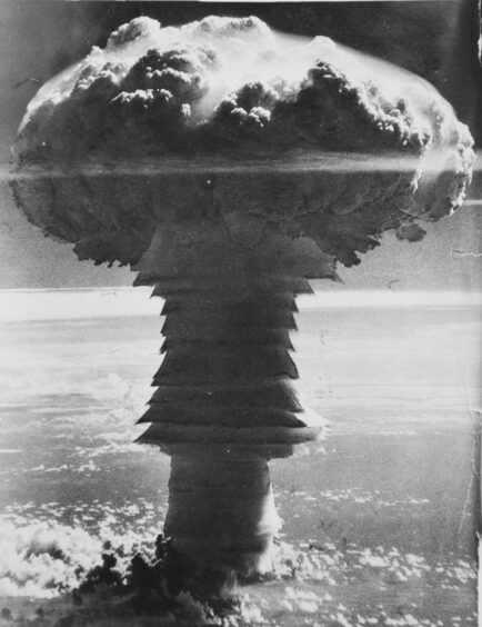H-Bomb test at Christmas Island in 1958