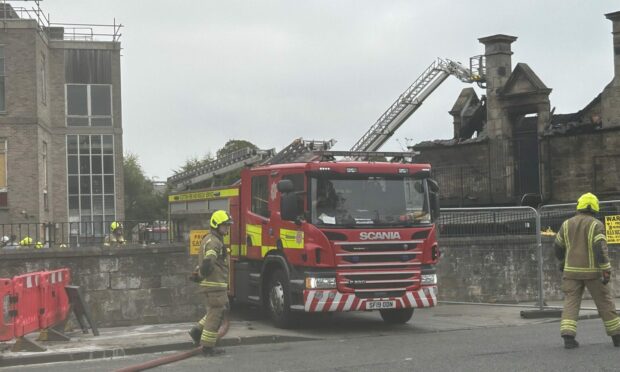 Dunfermline height appliance at the Kitty's fire in Kirkcaldy