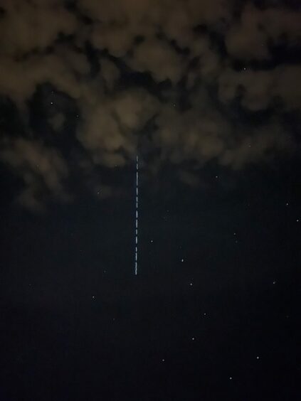 Paul Riley's picture of a 'UFO' above Sedona, Arizona.