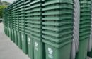 Grey bins piled up in Perth and Kinross Council depot
