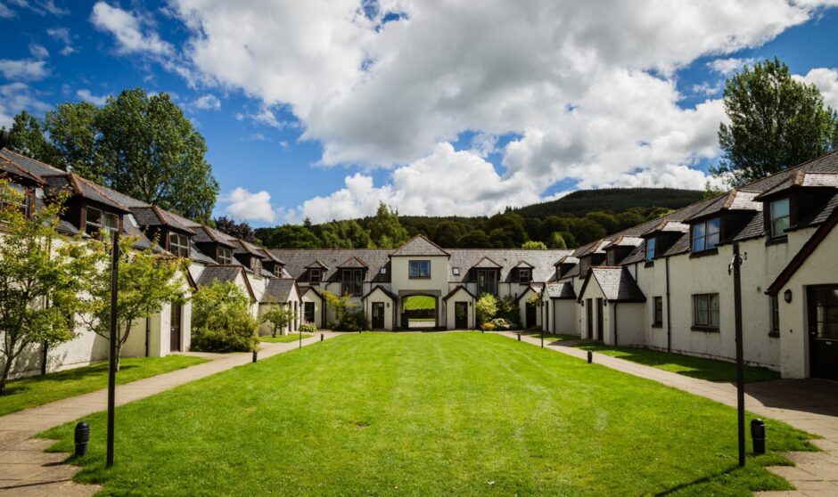 holiday cottages at Moness resort, Aberfeldy.