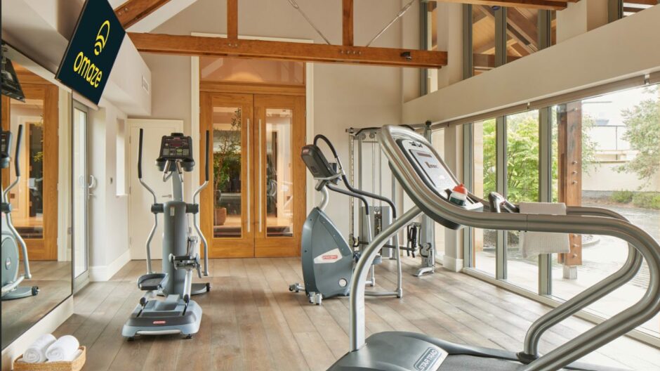 The leisure suite and gym of the Gleneagles house, which is top prize in the Omaze Scotland draw