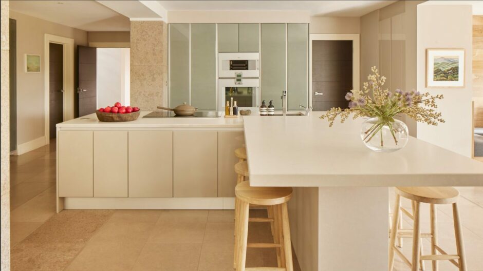 The kitchen of the Gleneagles house, which is top prize in the Omaze Scotland draw