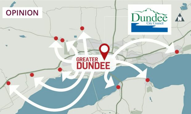 How "Greater Dundee" could look. Image: DC Thomson design