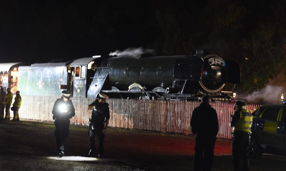 The Flying Scotsman Locomotive involved in the crash