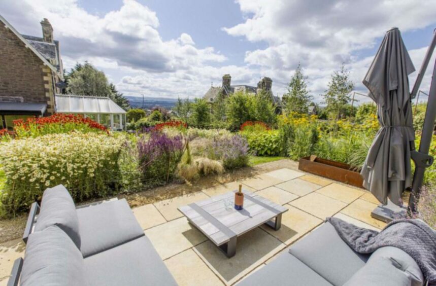 Patio at Yorkhill in Crieff.