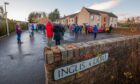 An Edzell protest during the campaign to save Inglis Court from demolition. Image: Steve MacDougall/DC Thomson