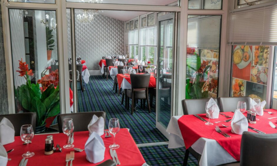 The inside of the Grampian Hotel and Shimla Dining Inn Nepalese restaurant in Perth