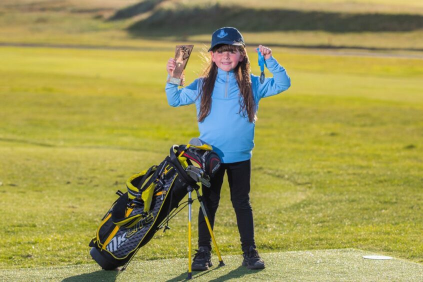 Carnoustie girl golfer Isla Kelly.