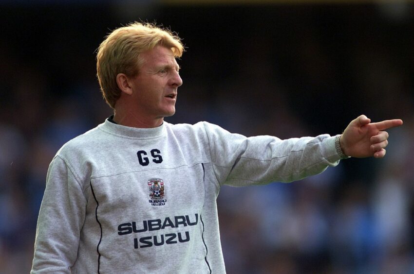 Gordon Strachan as Coventry City boss in 2001. Image: PA